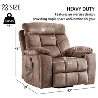 CANMOV Large Power Lift Recliner Chair with Massage and Heat for Elderly Big and Tall People, Overstuffed Wide Recliners with 2 Cup Holders, Side Pocket and USB Port, Camel
