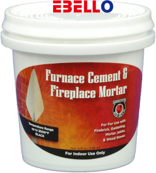 EBELLO Fireproof cement coatings, Furnace Cement and Fireplace Mortar , Black