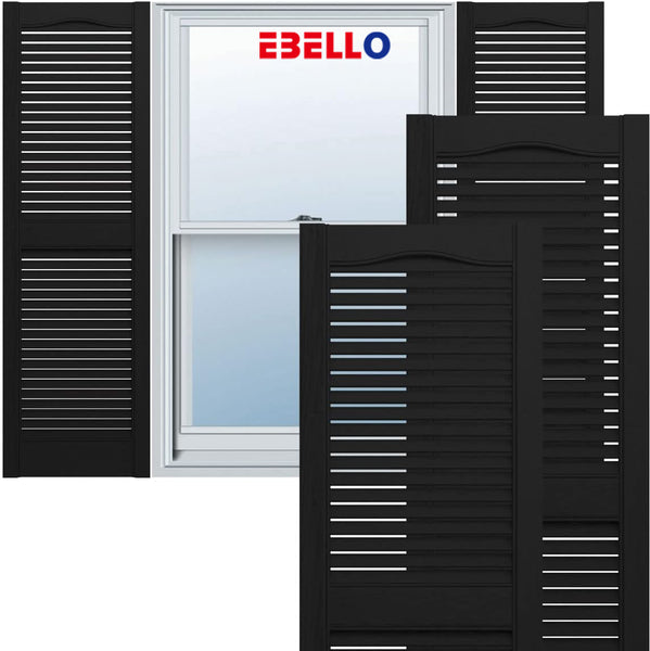 EBELLO Open louver blinds, including matching mounting nails (each pair)
