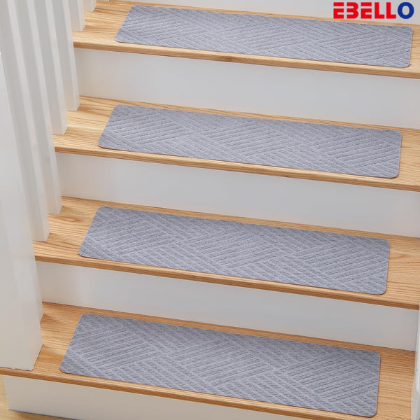 EBELLO Stair treads non-slip safety carpet, suitable for children, elderly and pets