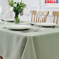 EBELLO Kitchen table tablecloth, waterproof and anti-splash wrinkle-free tablecloth, anti-oil and anti-spill can be wiped