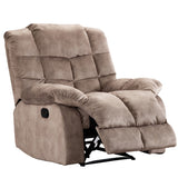 ANJ Recliner Chair Overstuffed, Manual Reclining Single Couch Wall Hugger Small Recliners for Living Room (2 colors optional)