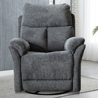 ANJ Swivel Rocker Fabric Recliner Chair - Reclining Chair Manual, Single Modern Sofa Home Theater Seating for Living Room（2 colors optional）